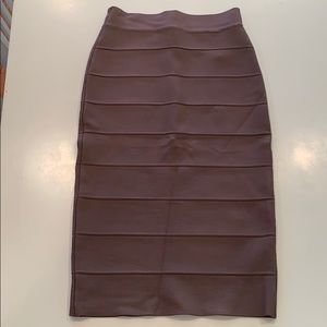 BCBG MaxAzria Bandage Skirt in Grey Dusk, Size XS